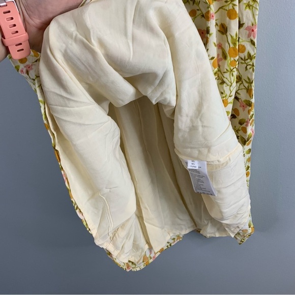 Urban Outfitters UO Bettie  Twist-Front Orange Floral Mini Dress NWT New Large L - Picture 8 of 11